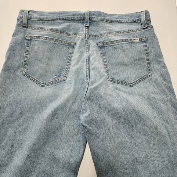 Joe's Jeans Light Wash High Rise Tomboy Slim Cropped Jeans Raw Hem - Picture 3 of 6